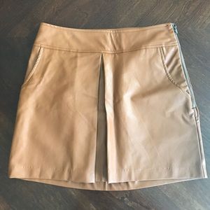 Lumiere Vegan Leather Mini Skirt